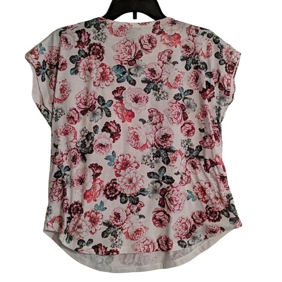 F21 Pink Floral Tee, S - Picture 4 of 6